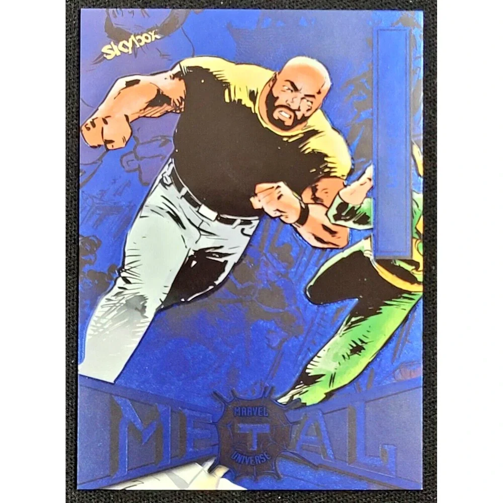 2022 UPPER DECK MARVEL METAL UNIVERSE SPIDER-MAN LUKE‎ CAGE NEON BLUE